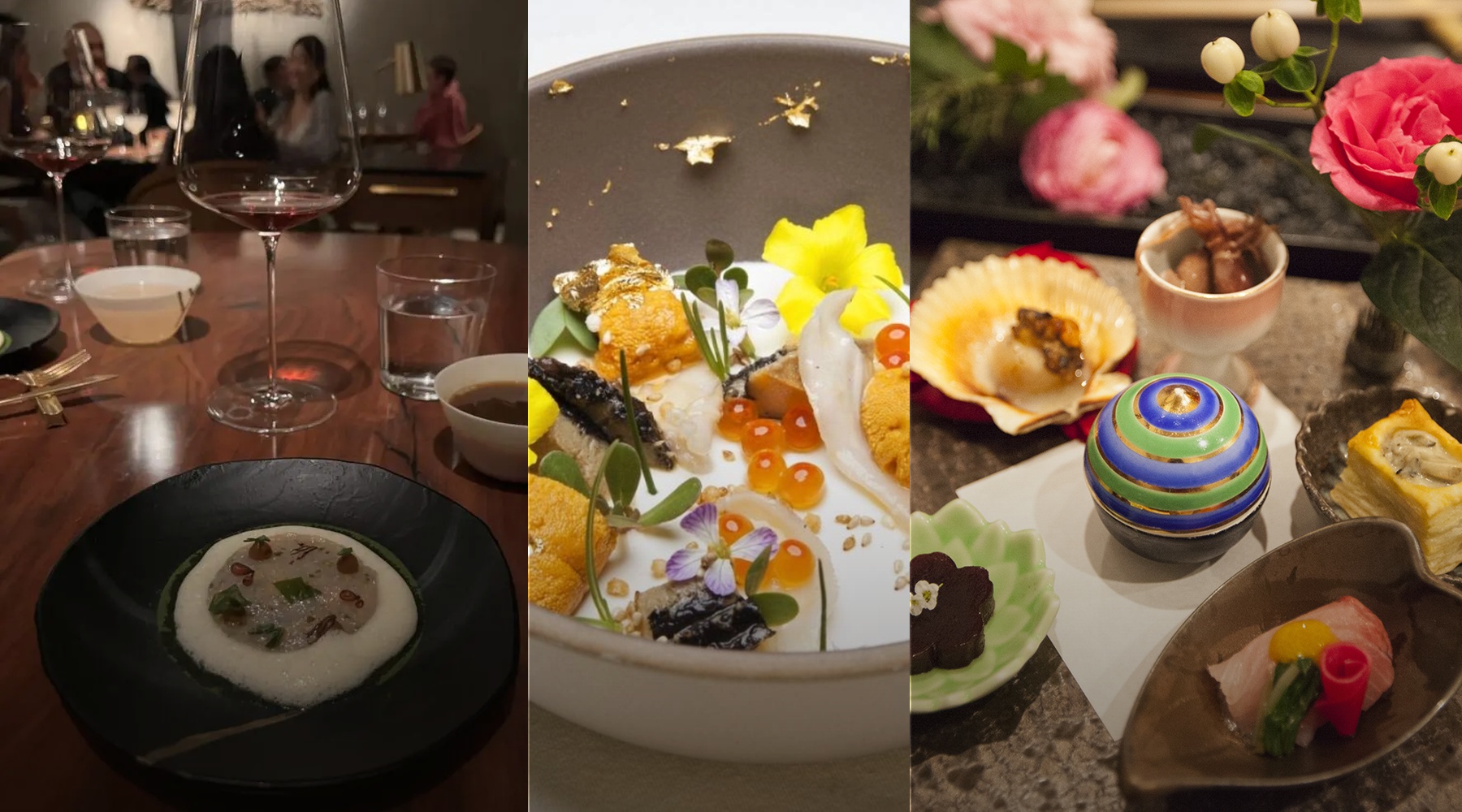 Editorial tasting-menu photography for The Table restaurant feature